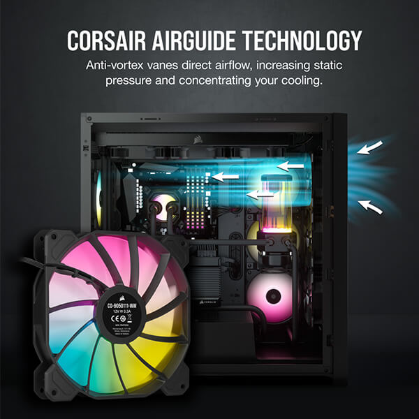 Corsair iCUE SP140 RGB Elite Cabinet Fan (Single Pack)